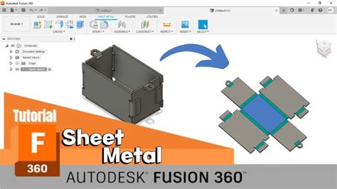 fusion 360 convert body to sheet metal|fusion 360 sheet metal drawing.